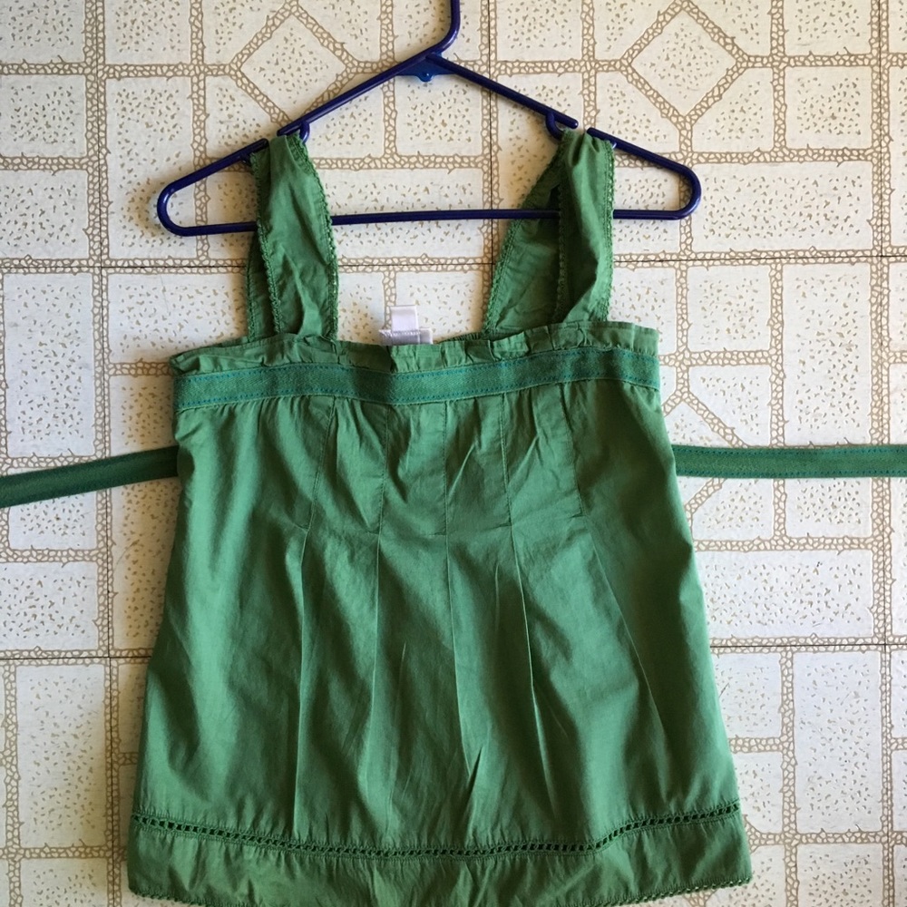 Green tank top